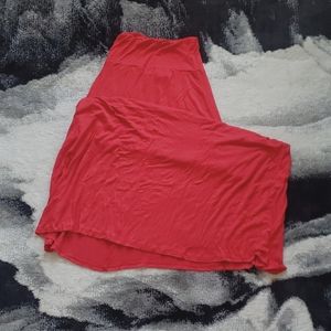 RED MAXI SKIRT
